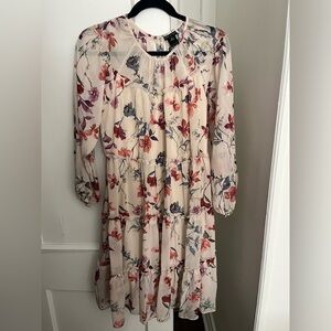 NWOT Kate and Lily cream floral dress